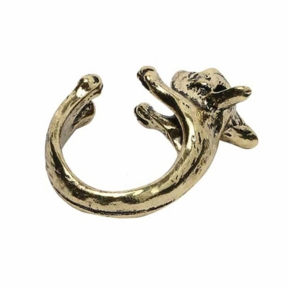 Goldtone Frenchie Ring! 3/$15 - Picture 3 of 4